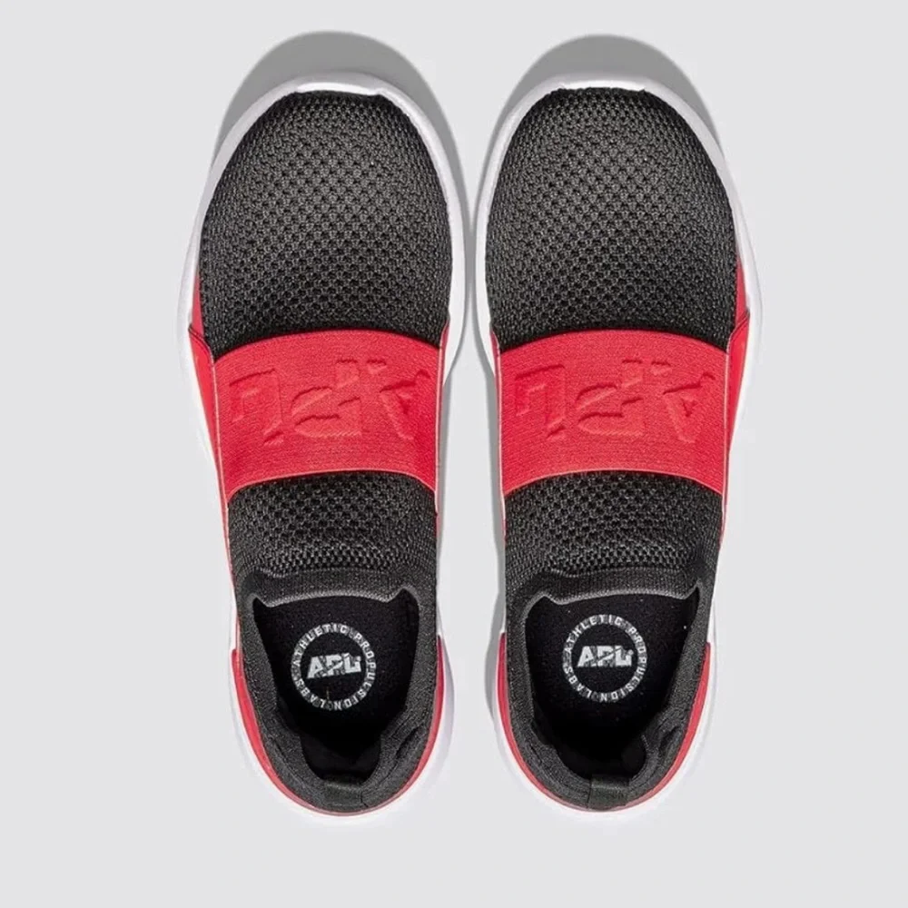 NEW APL: Athletic Propulsion Labs Women's Techloom Bliss, Black/Red/White SZ 14 - Picture 3 of 7